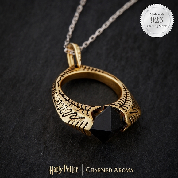 Harry Potter Marvolo Gaunt's Ring Necklace Collection, 925 Sterling Silver - Picture 3 of 3